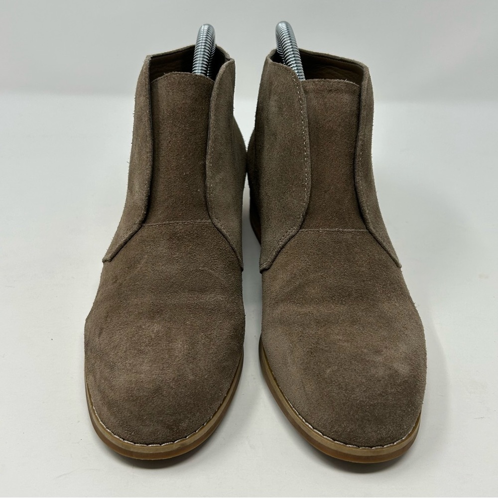 Blondo Verona Tan Suede Waterproof Leather Slip On Ankle Boots Size 7 - Picture 4 of 13